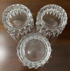 3 Vtg Cristal D’Arques Tuilleries Villandry 3 1/2” Old Fashioned Glasses France