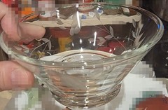 Vintage Princess House Heritage Crystal Decanter Set 10 Wine Glasses & Bowl 12pc