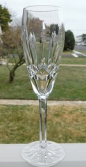 1 WATERFORD KILDARE CHAMPAGNE FLUTE CUT BASE 8 3/8″ TALL