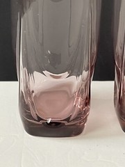 Vtg Libbey Imperial Plum Tumbler Glasses Square Bottom Ice Tea Lemonade 6.5 “ 2)