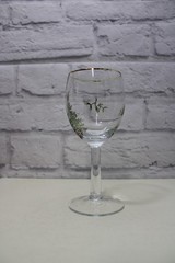 Spode Christmas Tree Wine Glass Tree Motif Gold Rimmed Edge Replacement Glass