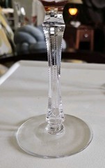 (4) Ajka Marsala Amber Wine Goblets 8 3/16″ High, Rim 3.5″ Diameter EXCELLENT