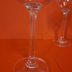 Vintage Royal Tuscan Crystal Wine Glass (Set of 4) – 7.5″ Ribbed Stem