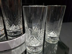 (1) Highball Tumbler 5-5/8″ Glass Cut Clear Crystal Edinburgh Montrose signed
