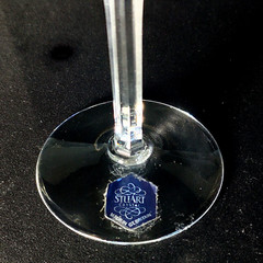 STUART CRYSTAL WOBURN CHAMPAGNE FLUTES, Cut Crystal, 9 1/4″, 8 oz, ENGLAND, 2PCS