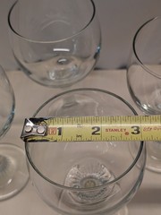 Vintage Mikasa Crystal Wine Glasses The Ritz Pattern Set Of 4 Stemmed Goblets 6″