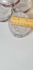 Vintage Libbey Glasses Barware Set Copper Penny Etching Liberty Freedom Set of 4