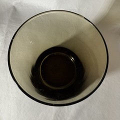 Linden MCM Mocha Smoked Flared 12 oz Low Ball Bar Glass.