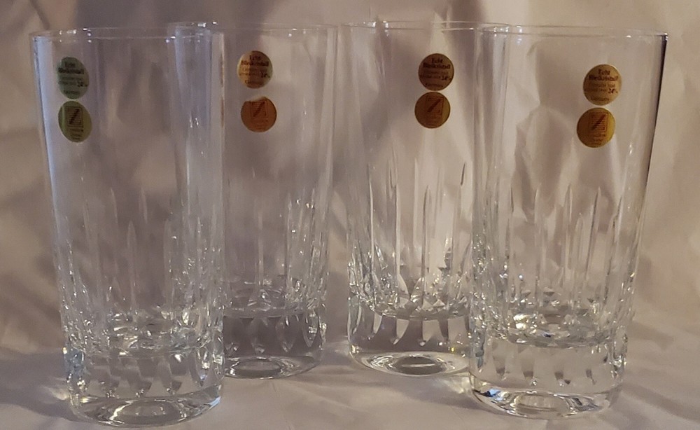 Cristallerie Zwiesel Germany Echt Bleikristall Crystal Glasses (4) Vintage