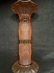 Brilliant Amber Totem In Saint Louis Crystal H: 7.75”