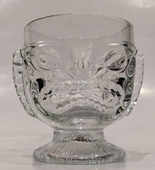 Vintage Tiki Two Faced Goblet Glass, Happy Sad Face, Cocktails Hawaiian 4.5″ Tap