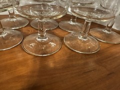 LIBBEY VINTAGE HEIRLOOM CRYSTAL STEMWARE22 KT. GOLD BAND, I CED TEA GLASS/SET 7