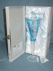 Waterford Snowflake Wishes Goodwill Champagne Flute Light Blue 3rd Edition
