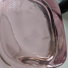 Libbey Imperial Plum Set of 2 Pink & Clear Glass Rocks Glasses, Square Base