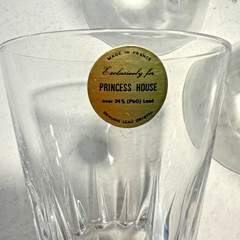 Princess House Esprit 24% Lead Crystal Wine Glasses 5.75” Set of 3 – France