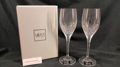 Mikasa Artic Lights Crystal Wine Water Goblets 8.25″ NEW In Box Set Of 2