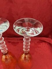 NIB FLAWLESS Glass BACCARAT France Two VEGA Crystal FORTISSIMO RHINE WINE GOBLET
