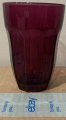 Small Glass Tumbler – Plum / Purple Colored – Very Unique