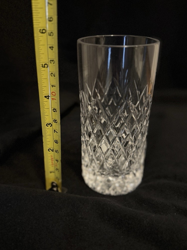 Tyrone Crystal Flat Tumbler approx 5.5” Tall – 3″ Diameter At Rim Glass
