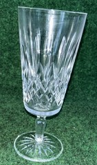 Waterford Crystal Lismore Crystal Champagne Flute Cut Glass Ireland 7.75” Signed