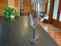 COLONY BRIGITTE IRIDESCENT CHAMPAGNE FLUTE NEAR PERFECT CONDITION