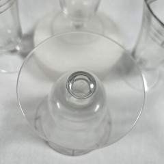 Vintage Uranium Glass Set of 4 Goblets Silver Overlay Art Deco Glasses