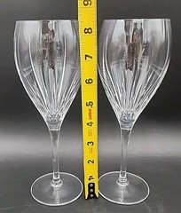 CRISTAL D’ARQUES-DURAND FRANCE ENCHANTE WATER GOBLETS Set of 2