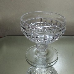 Heisey Victorian Clear #1425 Low Sherbet 3 1/2 block pattern