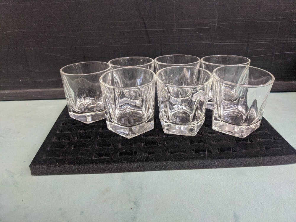 Set of 7 – Libbey Duratuff USA Whiskey On Rocks Glass-#’s vary pre-owned