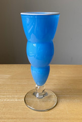 Vintage PINKWATER 8″ Blue Parfait Glass – New York – EUC – 2 Available