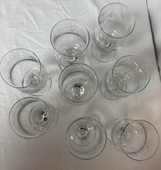 Pfaltzgraff Heirloom Floral Painted Water Goblets Set Of 8 (read Description)