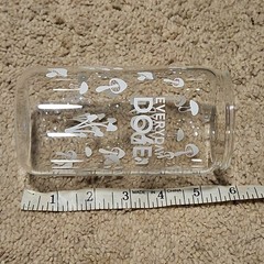 Everyday Dose Etched Mushroom Glass – 16oz Iced Coffee Can Glass – EUC