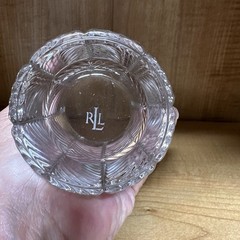 Ralph Lauren Herringbone High Ball Glass 6 1/2 Inches Vintage Germany