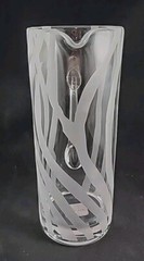 Lenox Kate Spade Cocktail Pitcher Banyan Stripe Clear Etched