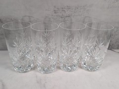Vintage Lenox Crystal Charleston 6″ Highball Tumbler 12 oz Glasses Set of 8