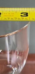 Set of 3 Lenox Unity Gold Trim Crystal 7.5” Wine Glasses w/ Twisted Stem