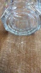Vintage Anchor Hocking Clear Glass 500ml 8 Panel Set Of 4 Tumblers Cups EUC USA
