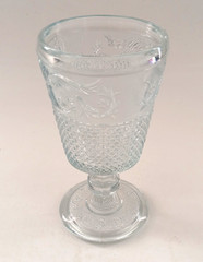 Johnson Brothers Everyday Clear Glass Goblet 6 5/8″ Vintage