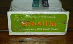 ARCOPAL BRASILIA VINTAGE EXPRESSO DEMITASSE CUP SET COFFEE FRANCE J G DURAND