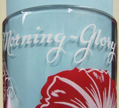 Morning-Glory 5″ Peanut Butter Glass Glasses Drinking Kitchen Mauzy 26-3