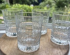 Cristal D’Arques CARROLTON Double Old Fashioned Glasses 10 oz 4.25” – set of 4