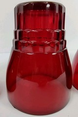 Set of 4 Anchor Hocking Royal Ruby Red Windsor 9 oz. Flat Water Tumblers 1950’s