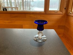 Morgantown GOLF BALL RITZ BLUE 4″ JACOBI CANDLESTICK
