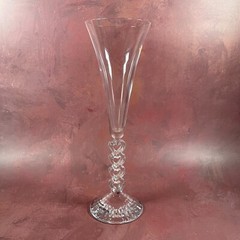 Stylish Single French Crystal D’Arques Champagne Glass With Hearts Stem