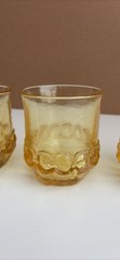 Vtg 1970 Tiffin Franciscan Madeira Yellow Cornsilk DOUBLE OLD FASHION Glasses/3