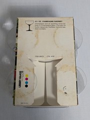 Libbey Glass «Citation» 6.5 oz MCM dessert/champagne glasses vintage 4-pack