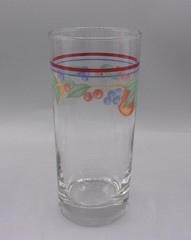 Corelle by Corning Abundance Tumbler Glasses 6″ Tall Vintage Set of 5 – Fruit