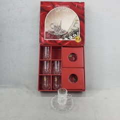 Vintage Opera Royal Crystal Rock RCR Demitasse Teacup & Saucer Set of 6