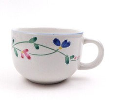 Allegro Stoneware Hearthside Cup Coffee Tea Flowers Vine Vintage