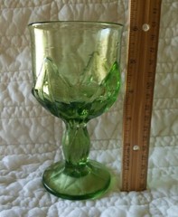Franciscan Tiffin Cabaret Liberty Green Heavy Pressed Water Goblet(s)